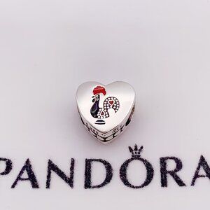 PANDORA Galo de Portugal  Heart Bead Charm